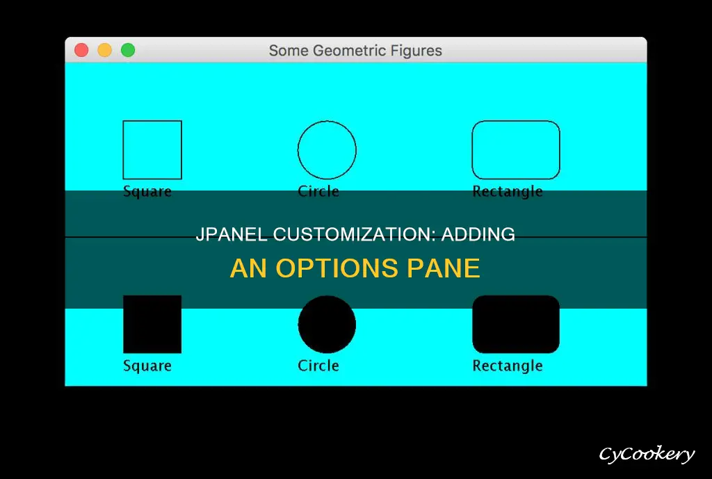 can you insert option pane in jpanel