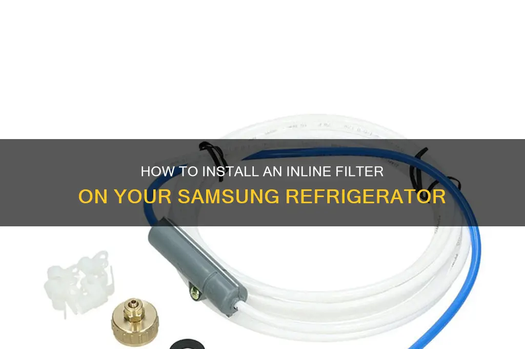 can you instal an inline filter on samsung refrigerator