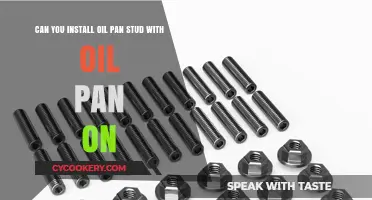 How to Install Oil Pan Studs with the Oil Pan On?