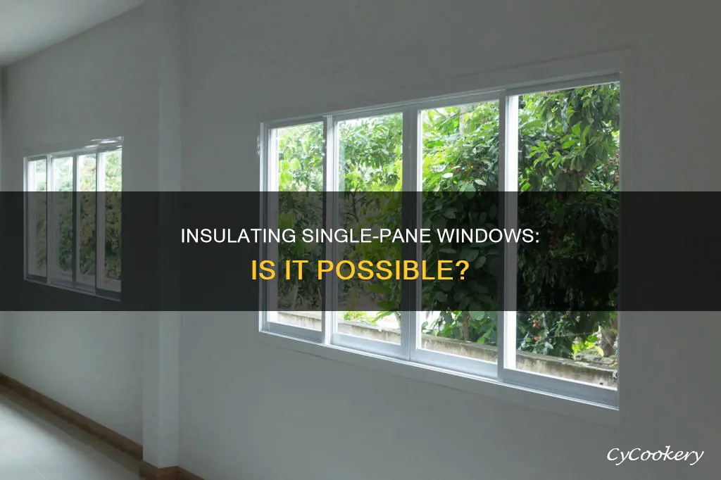 can you insulate single pane windows
