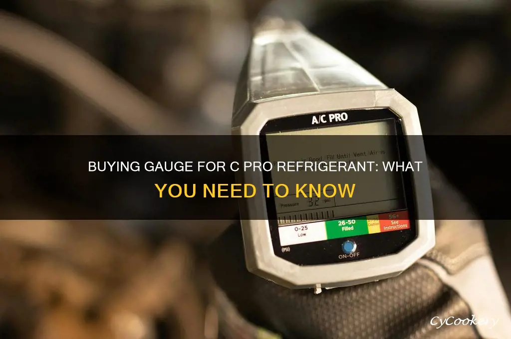 can you just buy gauge for a c pro refrigerant