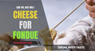 The Art of Melting Cheese for Fondue