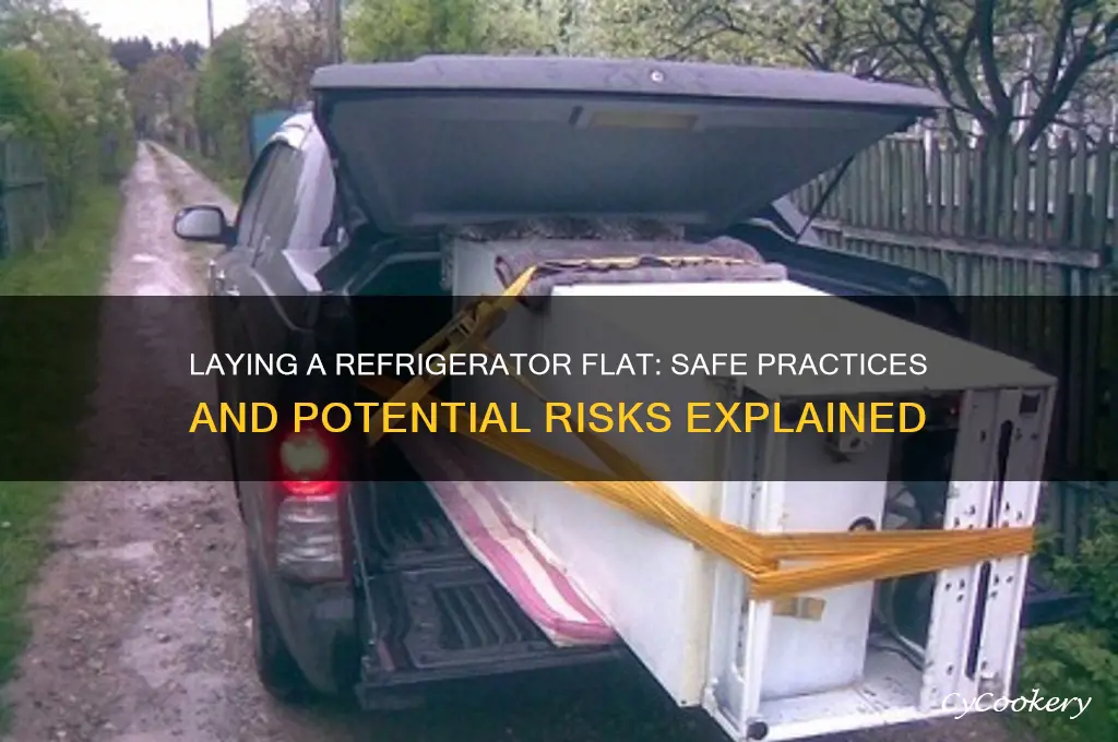 can you lay a refrigerator down flat