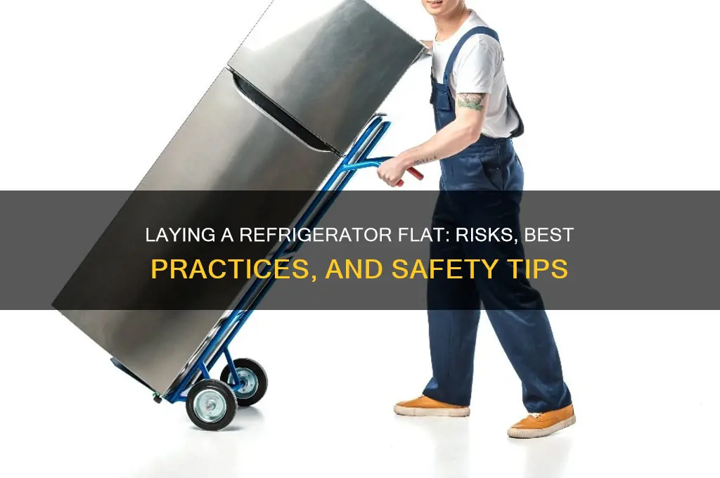 can you lay a refrigerator flat