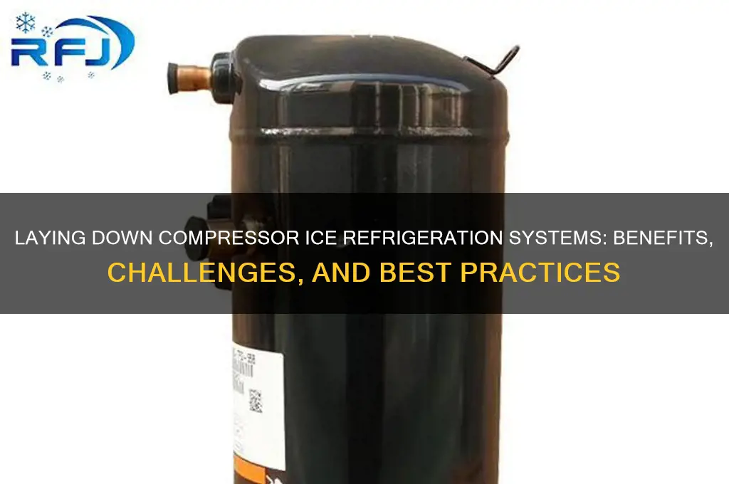 can you lay down compressor ice refrigeration systems