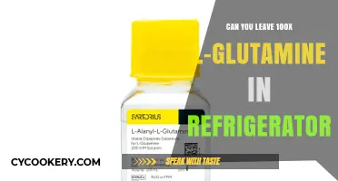 Storing L-Glutamine: Is Refrigeration Safe for 100x Concentration?