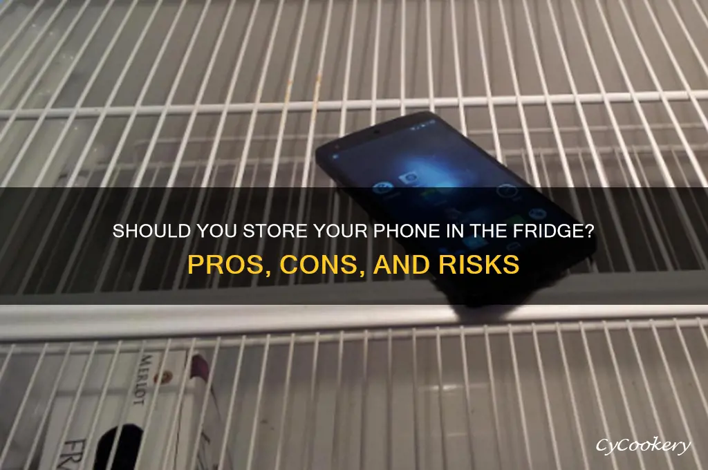 can you leave a phone in the refrigerator