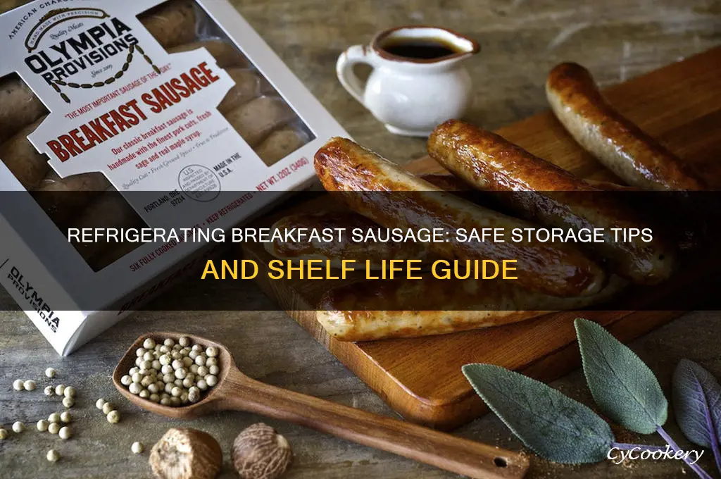 can you leave breakfast sausage in the refrigerator