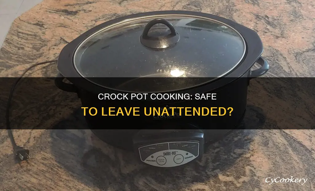 can you leave food cooking in a crock pot over