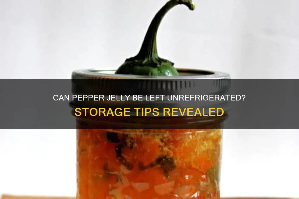 can you leave pepper jelly without refrigeration