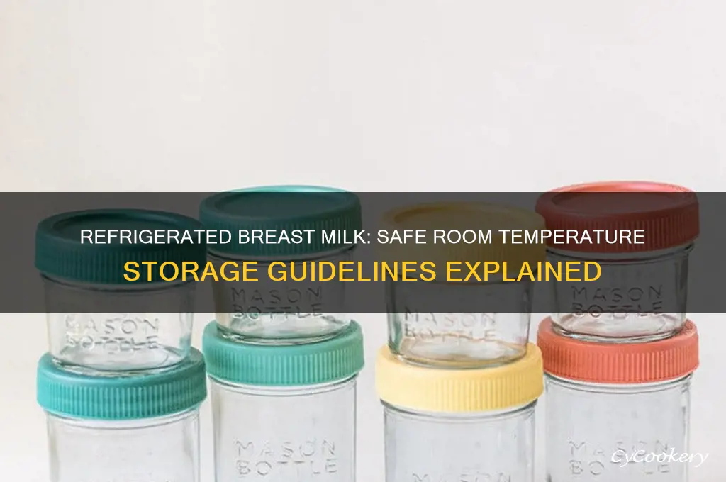 can you leave refrigerated breast milk at room temp
