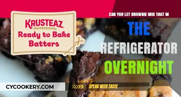 Overnight Brownie Mix: Can You Refrigerate Before Baking?