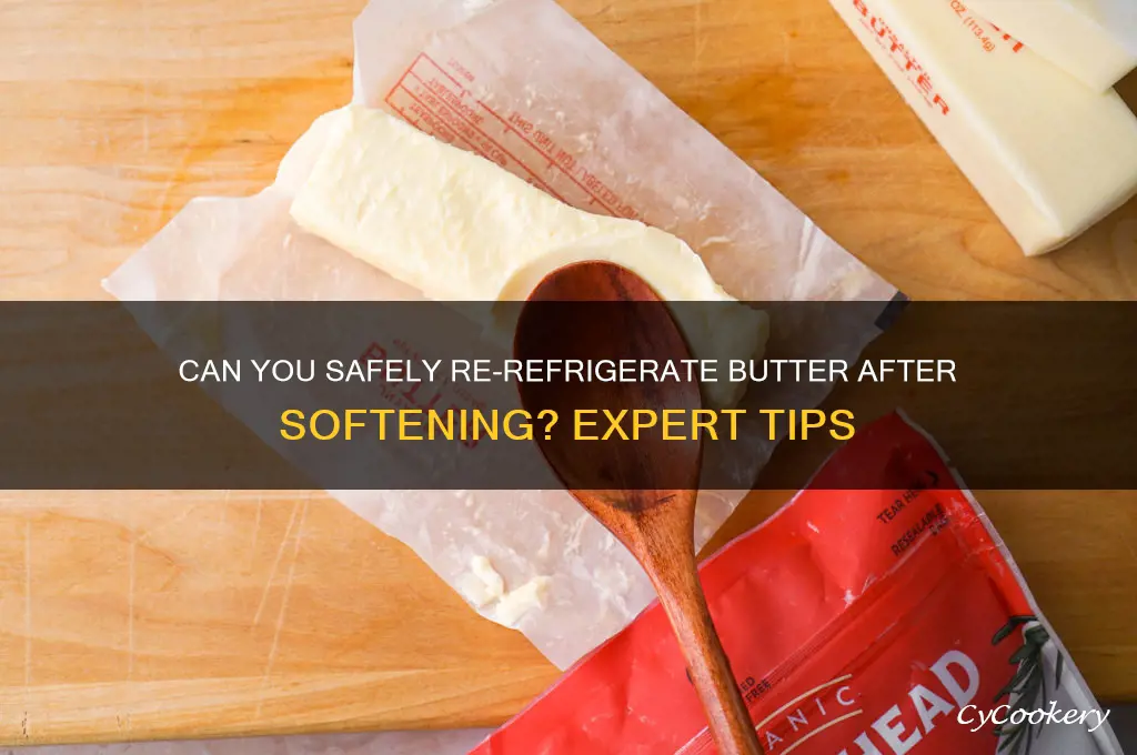 can you let butter reach room temperature then refrigerate