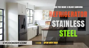 Transforming Your Black Samsung Fridge to Stainless Steel: Is It Possible?