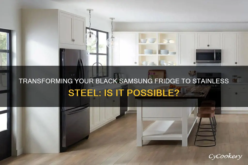 can you make a black samsung refrigerator stainless steel