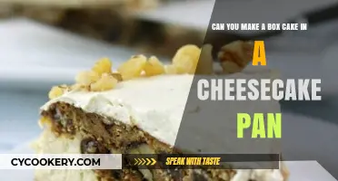 Cheesecake Pan for Box Cake: A Good Idea?