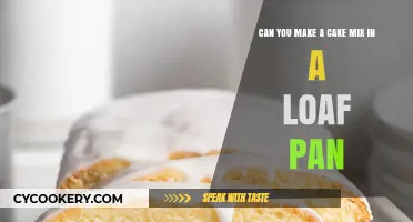 Making Cake Mix in a Loaf Pan: Is it Possible?