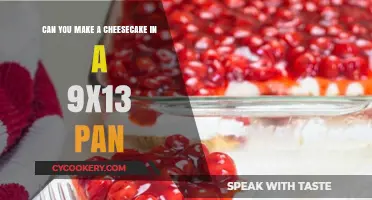Baking Cheesecake: 9x13 Pan Possibilities