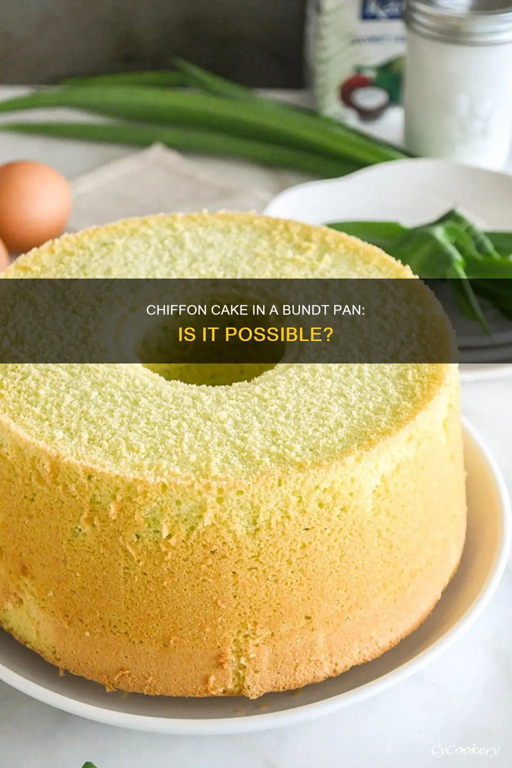 can you make a chiffon cake in a bundt pan