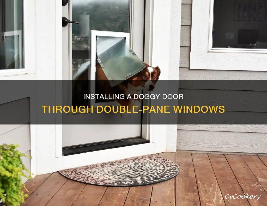 can you make a doggy door through double pane windows