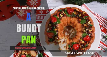 Fruit Cake in a Bundt Pan: Does it Work?