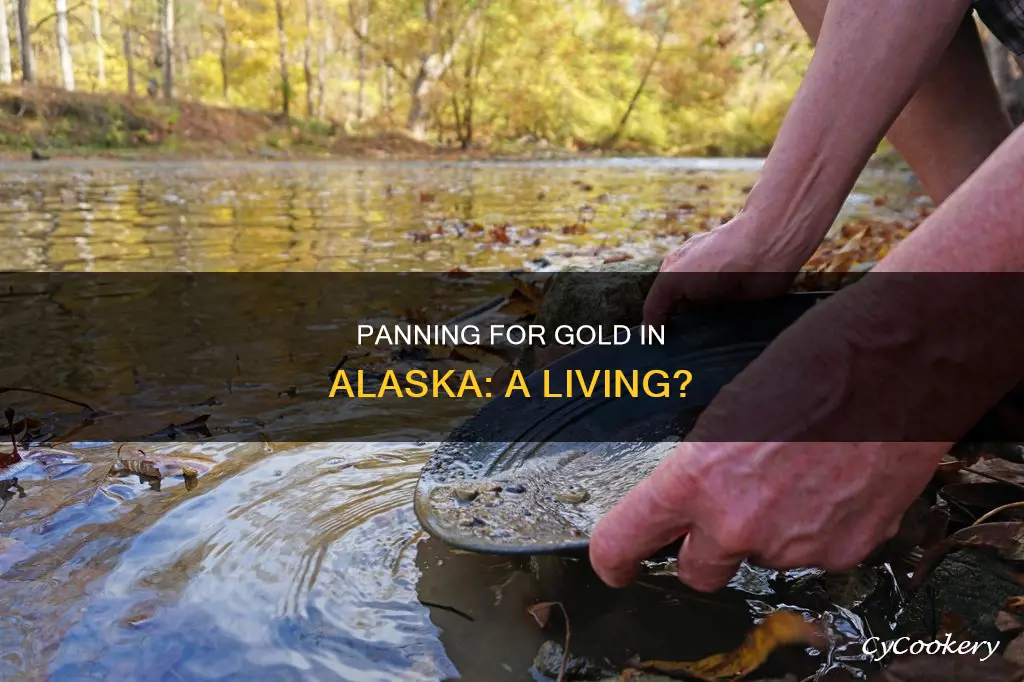 can you make a living panning for gold in alaska