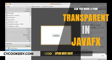 How to Make a Pane Transparent in JavaFX