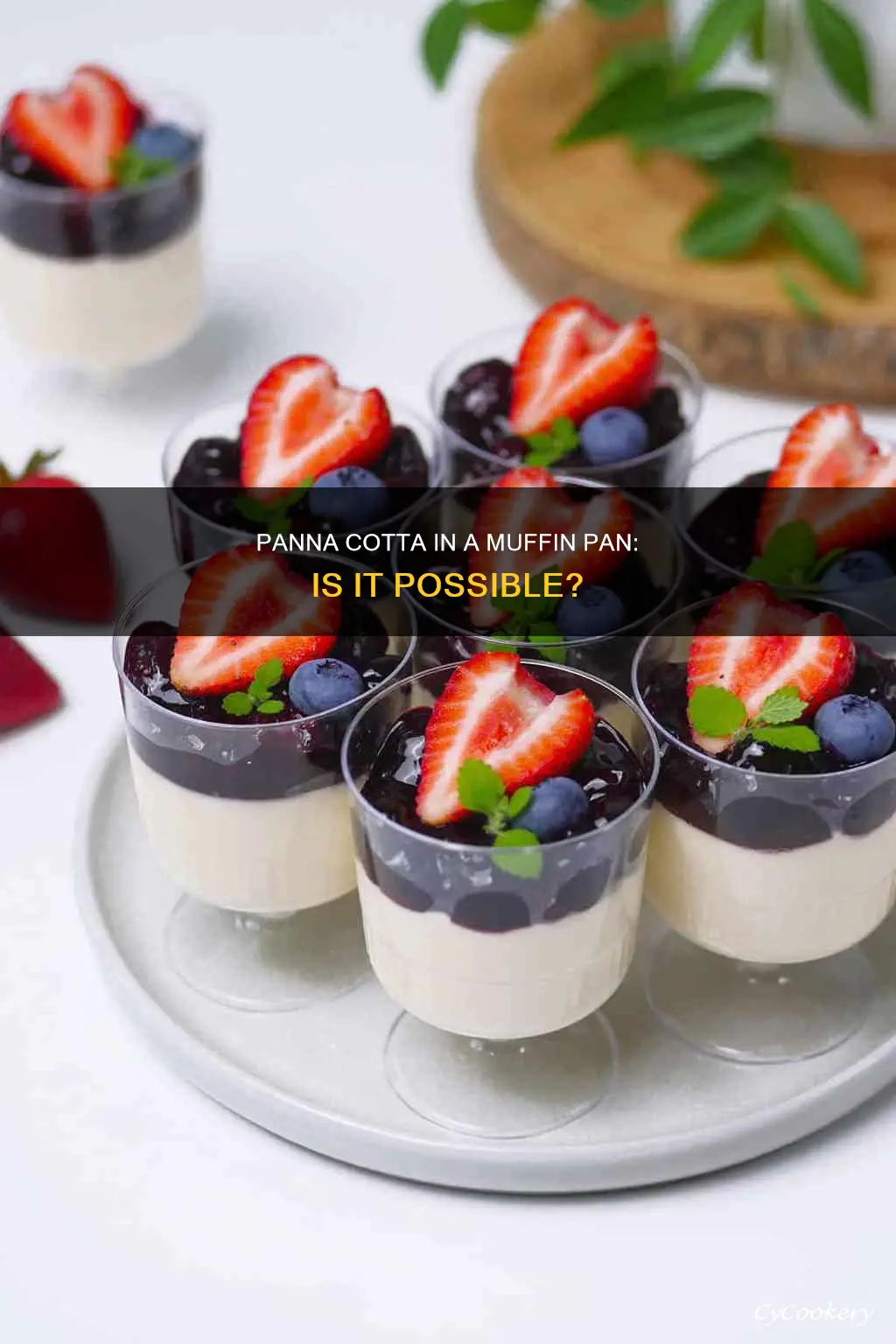 can you make a panna cotta in a muffin pan