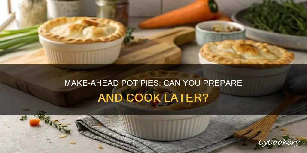can you make a pot pie but cook later