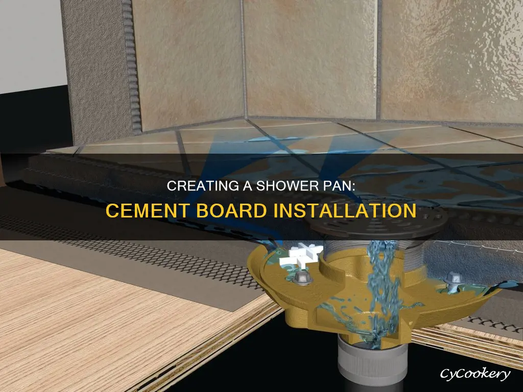 can you make a shower pan with cement board