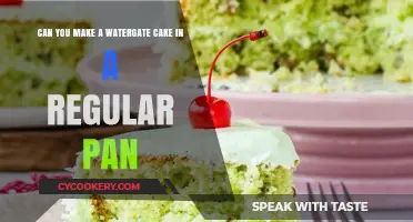 Watergate Cake: Regular Pan, Any Difference?