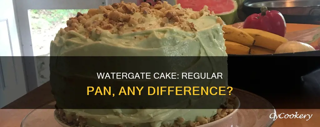 can you make a watergate cake in a regular pan