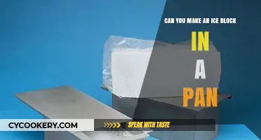 How to Make an Ice Block in a Pan?