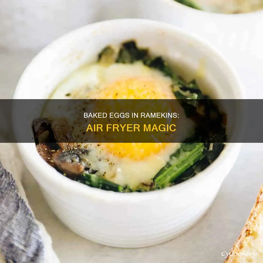 can you make baked eggs in ramekins in air fryer