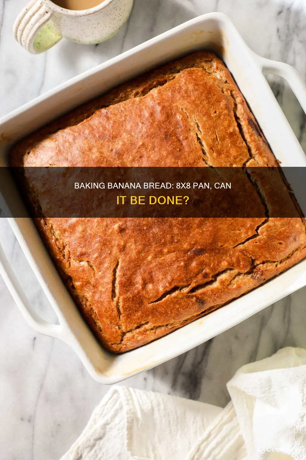 can you make banana bread in 8x8 pan