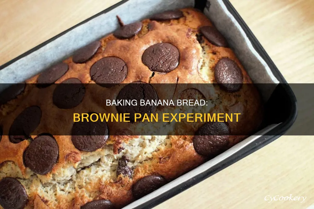 can you make banana bread in a brownie pan
