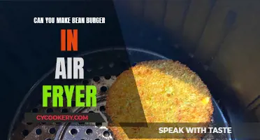 Air-Fryer Bean Burger: A Quick, Healthy Treat