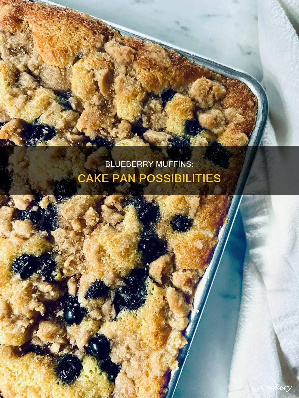 can you make blueberry muffins in a cake pan