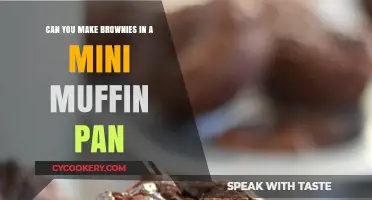 Baking Brownies: Mini Muffin Pan Style