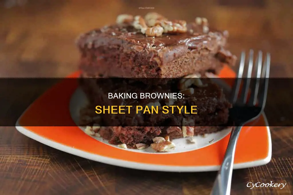 can you make brownies in a sheet pan