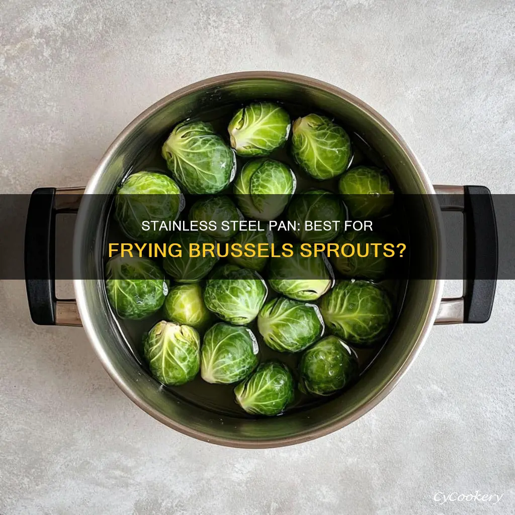 can you make brussel sprouts in a stainless steal pan