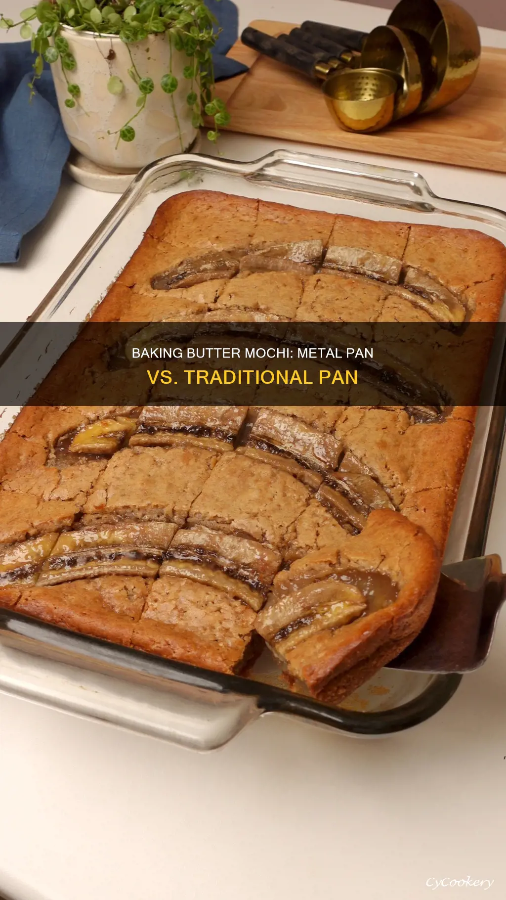 can you make butter mochi in a metal pan
