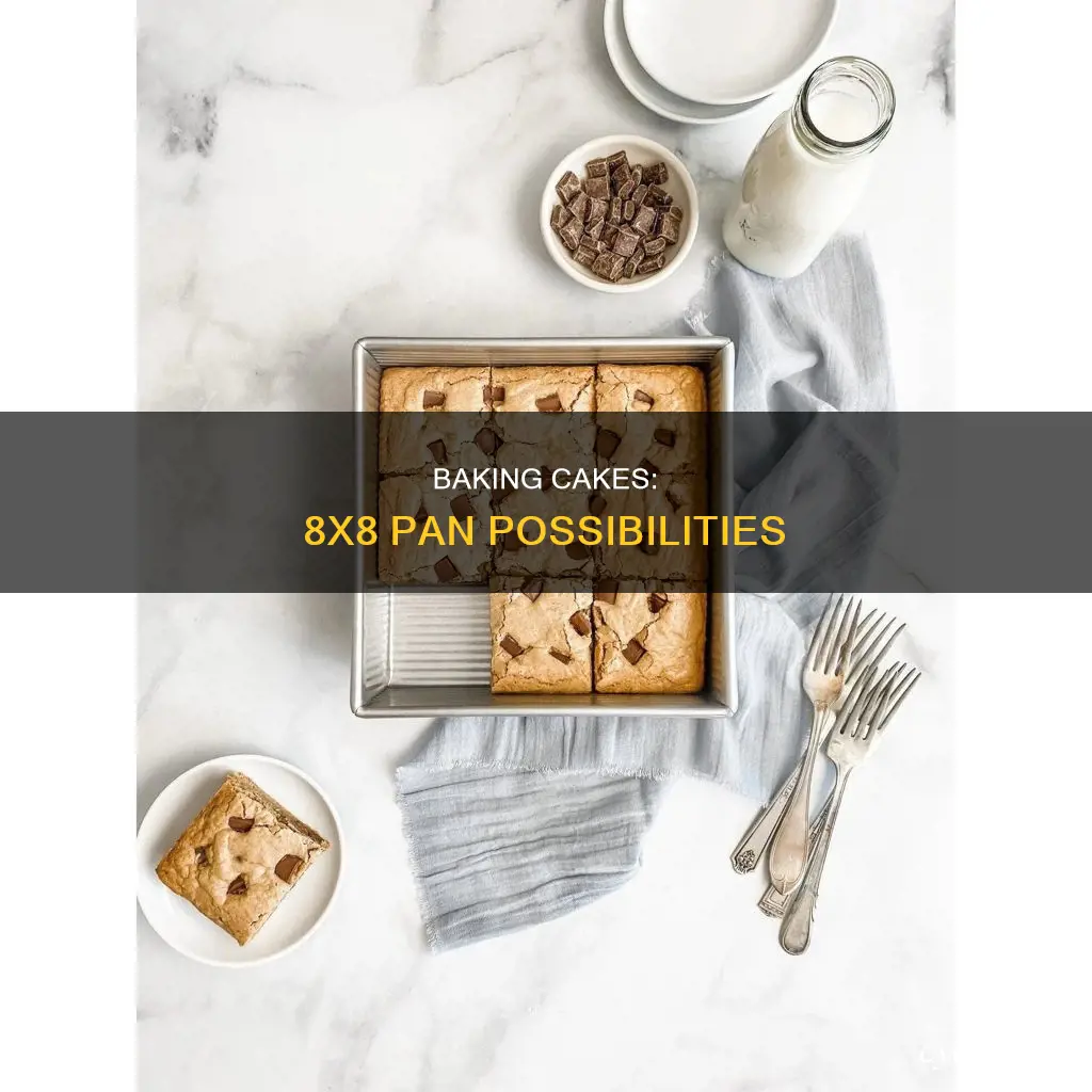 can you make cake in an 8x8 pan