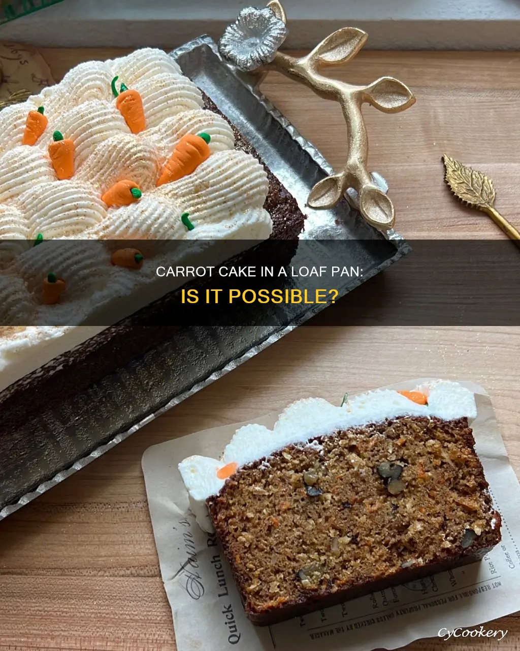 can you make carrot cake in a loaf pan
