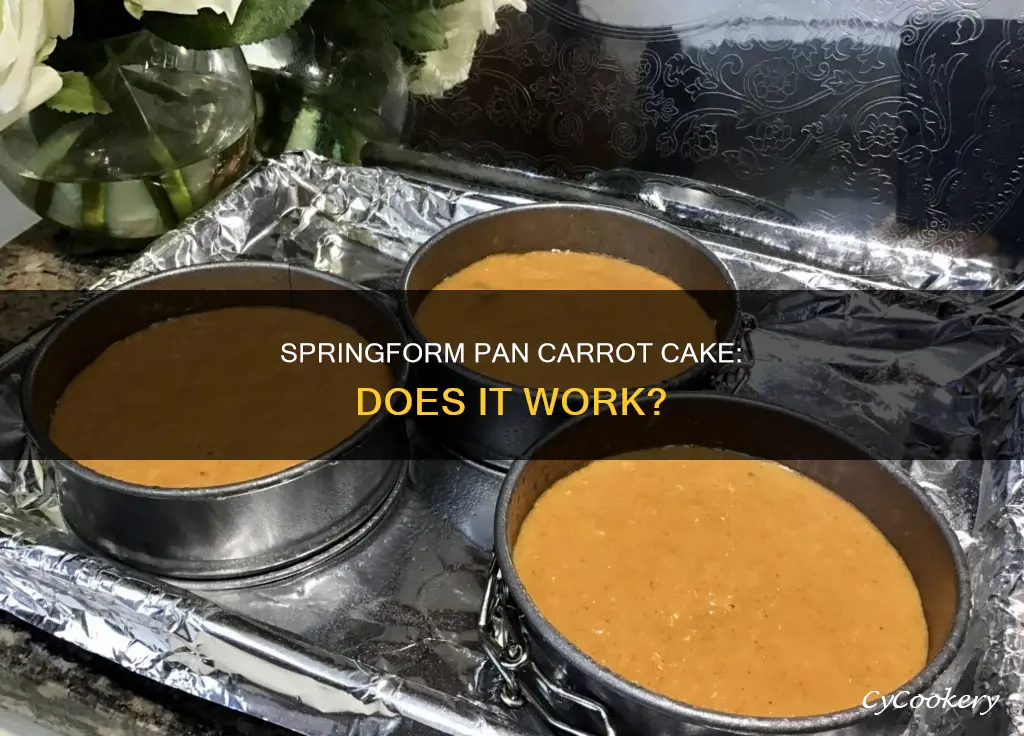 can you make carrot cake in a springform pan