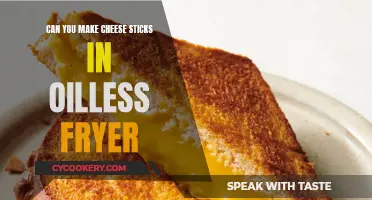 Cheese Sticks: Oil-less Fryer Magic