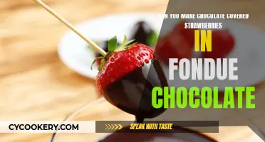 How to Make Chocolate-Covered Strawberries Using Fondue Chocolate