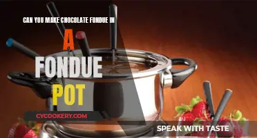 Chocolate Fondue: Making It In A Fondue Pot