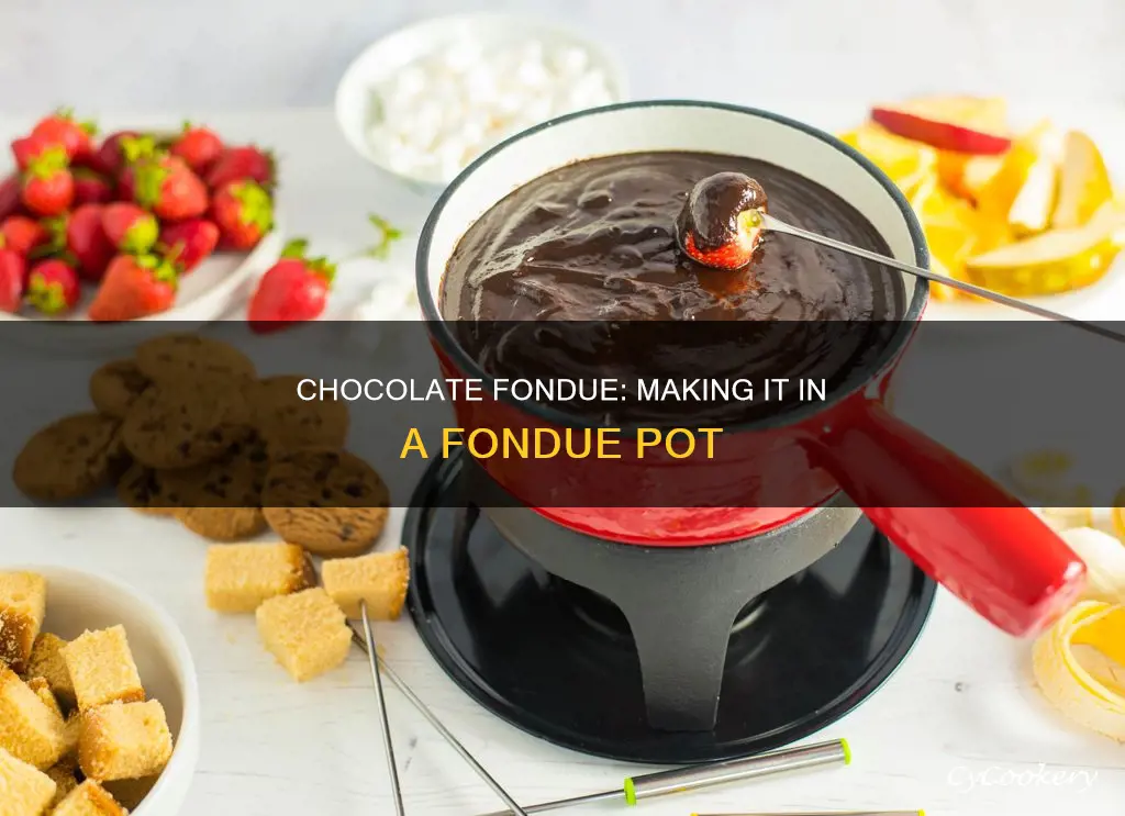 can you make chocolate fondue in a fondue pot