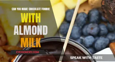 Vegan Chocolate Fondue: Almond Milk Magic